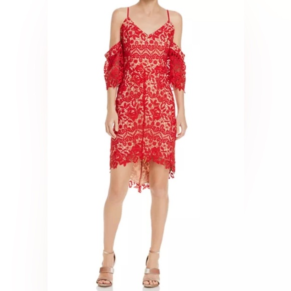 Adelyn Rae Krista High Low Lace Dress Size Medium NWT - Picture 1 of 7